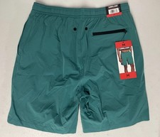 KIRKLAND Signature Men's Swim Short MEDIUM Trunk Comfort Waistband/Liner GREEN