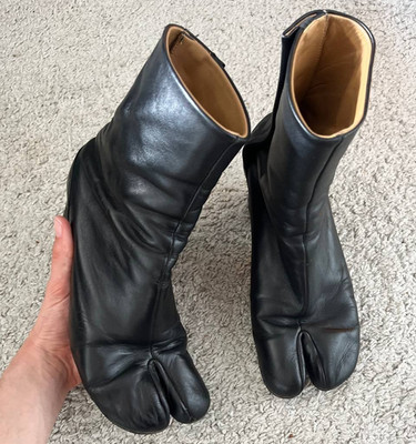 Maison Margiela Tabi Damen Leder Stiefeletten schwarz EU 40 Reißverschluss