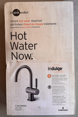 InSinkErator F-H3300SN Modern Instant Hot Water Dispenser  Satin Nickel