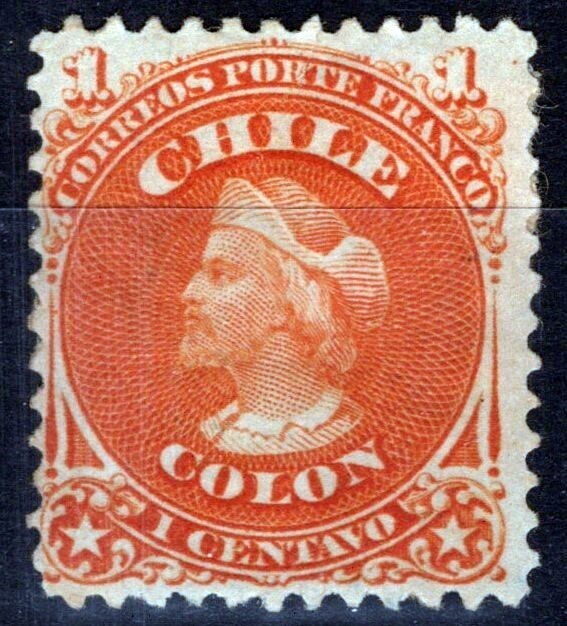 標本 Uruguay Thronistes rouxi 29mm Chile 15 MHH OG Fine 1867 1c orange Columbus ZAYIX 091523X01 | eBay