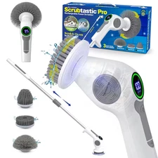 Scrubtastic Pro 43 in. Rechargeable Electric Power Scrubber Cleaner Scrub Brush