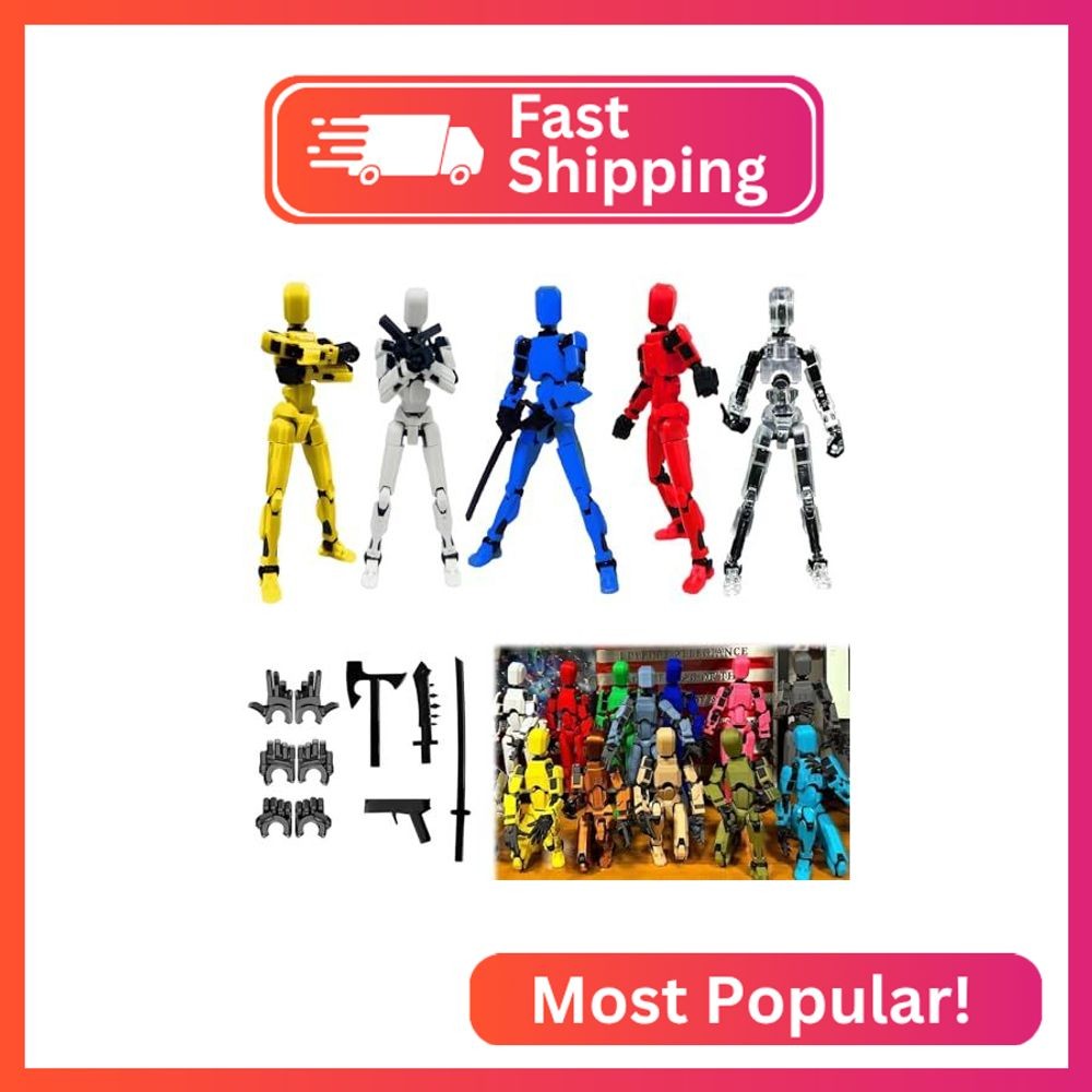 Titan 13 Action Figure, 3D Printed Dummy Robot 13 Action Figure Room Decor