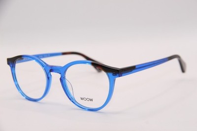 WOOW SPEAK EASY 1 COL 0149 CLEAR PURPLE BLACK AUTHENTIC EYEGLASSES 49-20
