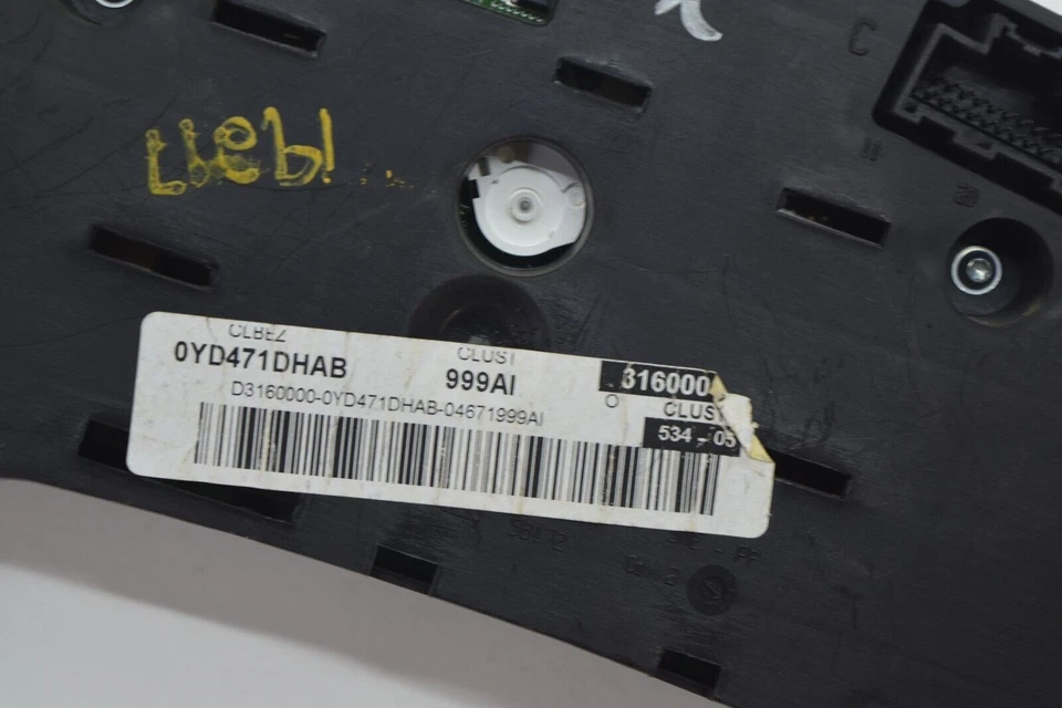 道奇 CALIBER 2007 07 燃油仪表集群速度计 0YD471DHAB 11881 — 第 4/4 张图片