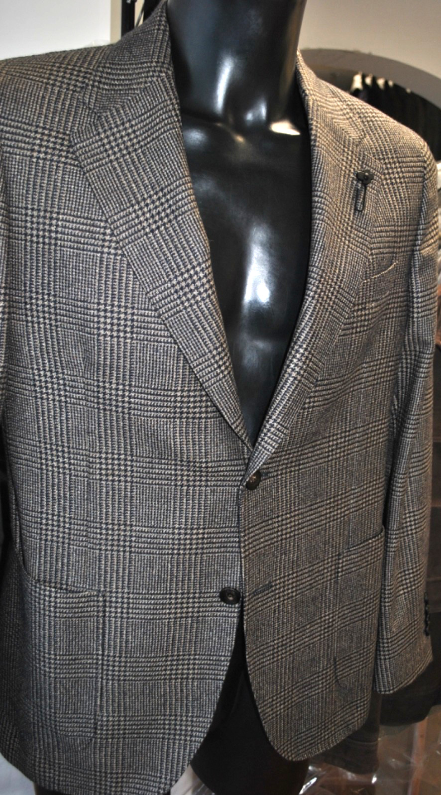 LARDINI TAILORING WOOL JACKET SIZE XL-52 920.00 POSTER. LAR-011X