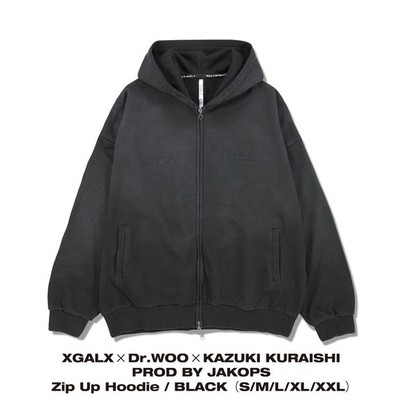 Zip Up Hoodie: XGALX X Dr. WOO X KAZUKI KURAISHI PROD BY JAKOPS | SIZE SMALL 