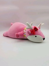 Pillowfort Weighted Pink Deer Reindeer Plush Sensory Comfort Pillow 2.5 lbs EUC
