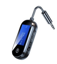 Bluetooth Transmitter Receiver 2 in 1, Low Latency AUX Adapter with LCD Scree...