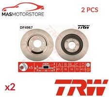 BREMSSCHEIBEN SATZ PAAR HINTEN TRW DF4967 2PCS A FÜR MAZDA RX-8 1.3 1.3L