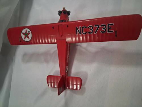 Texaco Theme Propeller Plane Model NC373E Red White Black Airplane Toy