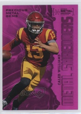 2022 Skybox Metal Universe Champions Shredders PMG Pink 66/75 Caleb Williams s6i