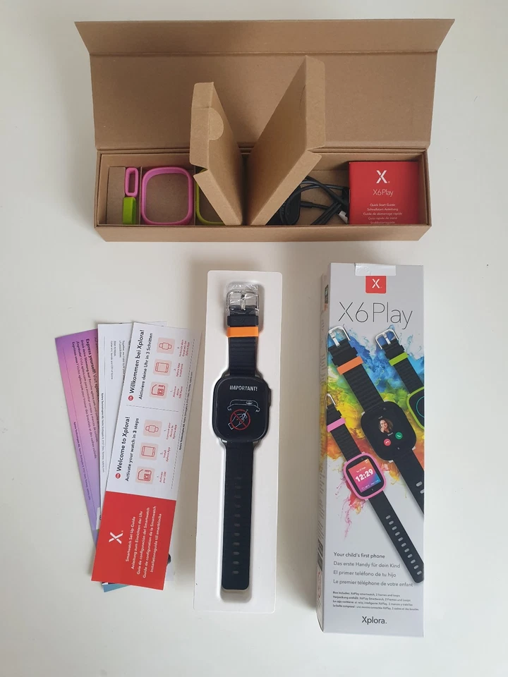Xplora Kidswatch X6 Play eSIM 8GB Schwarz 4G IP68 GPS Kamera Smartwatch X6E Neu - Bild 2 von 4