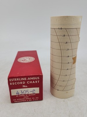 Vintage Esterline Angus Chart Paper Roll 4305-C AS IS