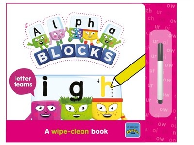 Alphablocks Letter Teams: A Wipe-Clean Book by Alphablocks (Board book)
