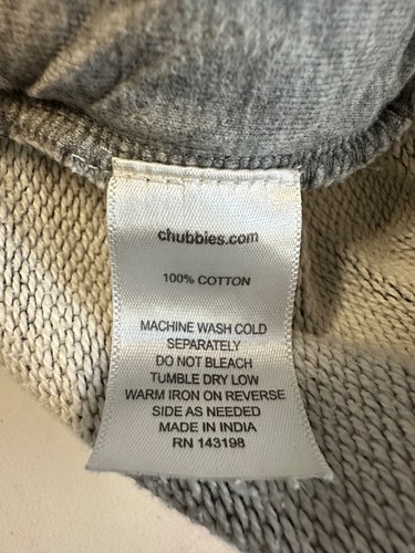 Pantaloncini Chubbies Grigio Medio The Hook 7" Courtside Lounge Coulisse 100% Cotone - Foto 7 di 10