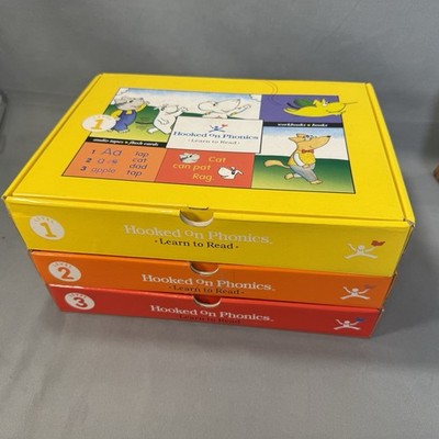 Hooked on Phonics- Learn to Read Level 1 (Used) Level 2 (New) and Level 3 (New)