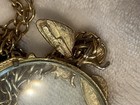 VINTAGE Florenza Magnifying Glass Necklace enamel Bee Amazing — photo 9