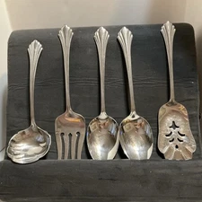 Oneida Distinction Deluxe Stainless Community Stainless Serving Set 5 1960’s