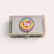 Vintage TY Beanie Babies Official Club Collectors Storage Box 1999 With Cards