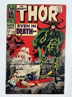 Thor #150 VG/FINE 5.0 1st Hela Cover! Origin Inhumans! Destroyer Returns! 1968