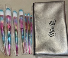 Juego de brochas de 7 piezas Lil Miss Unicorn con bolsa de maquillaje💋🌸💄💋🌸💄