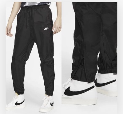 Nike Mens NSW Woven Windrunner 100% Nylon Black Pants Medium M CN8774-010 NWOT