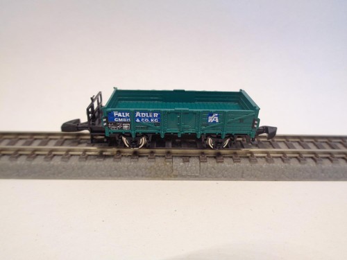MÄRKLIN MINICLUB Hochbordwagen mit Bremserhaus FALK ADLER ohne Ladung (22847) | Condition: Gebraucht