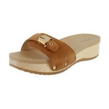 Dr. Scholl's Original Too Womens Sandals Honey Brown Leather