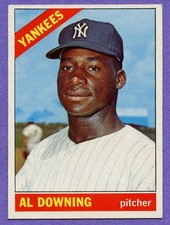 1966 Topps Al Downing #384 Yankees High Grade NM