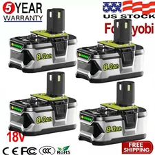 8.0Ah For Ryobi For One Plus P108 18V Lithium-ion High Capacity Battery NEW PACK