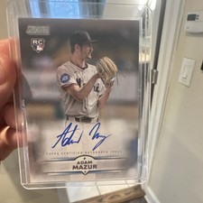 Topps 2024 Stadium Club Adam Mazur Rookie Autograph Miami Marlins Baseball Card
