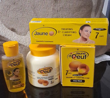 Jaune d'Oeuf Egg Yolk Clarifying Face Set: Cream, Soap  Toner, HQ Free