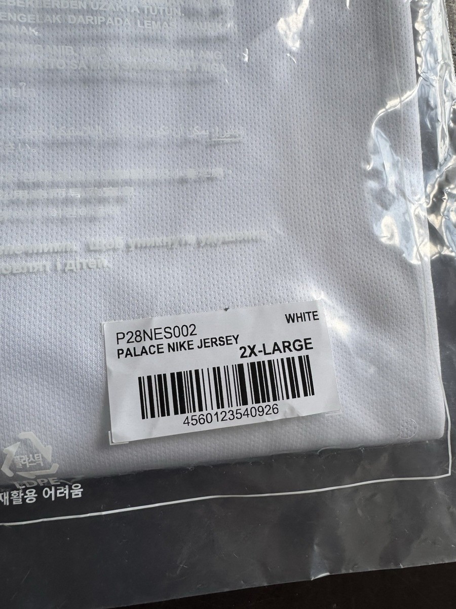 Palace Nike Jersey White Spring 2026 Size XXL 2XL BRAND NEW IN