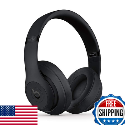 Beats Studio3 Wireless Noise Cancelling Over-Ear Headphones - Matte Black (Renew
