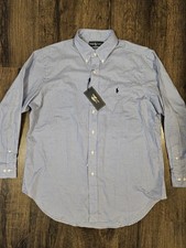 NEW Polo Ralph Lauren Gingham Oxford Long Sleeve Shirt Men's Size 16 1/2
