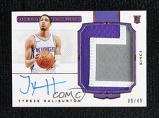 2020 National Treasures Bronze 8/49 Tyrese Haliburton RPA Rookie Patch Auto RC
