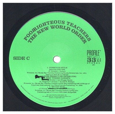 Poor Righteous Teachers - The New World Order '96 2xLP LTD US ORG