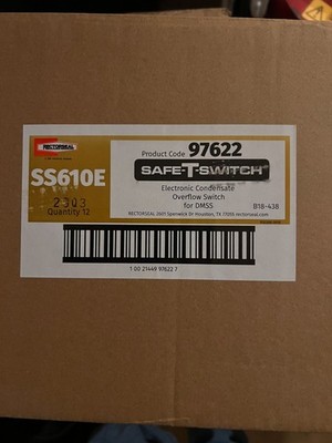 Rectorseal Safe-T-Switch SS610E for Electronic Condensate Overflow Mini-Splits