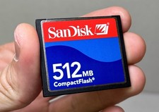 SanDisk 512MB CompactFlash CF Card SDCFJ Protective Case - Free Shipping