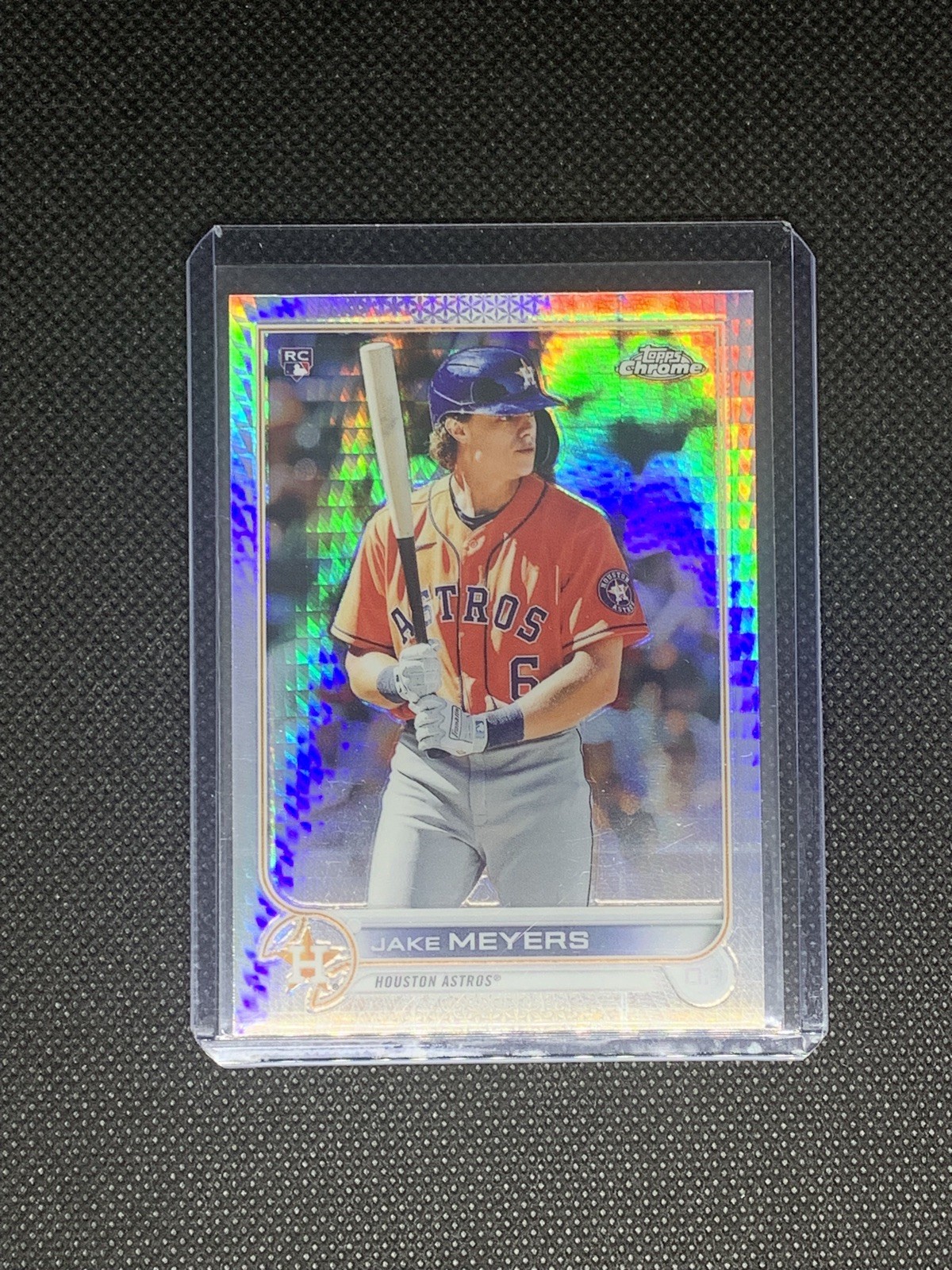 2022 Topps Chrome Jake Meyers RC Prism Refractor #114 Houston Astros