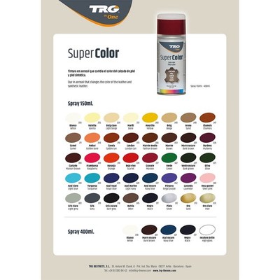 TRG Lederfarbspray 150ml Dose Plus Primer Lederreiniger Acetonfrei 100ml