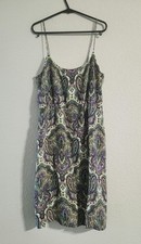 J. Crew Women’s Blouson Silk Strap Dress in Royal Paisley size 4