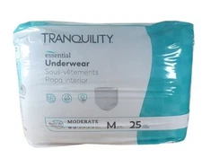 Tranquility Essential Underwear Moderate Absorbency Medium 34"- 48" 25 Count