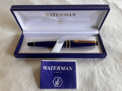 WATERMAN Füllfederhalter Expert 1. Generation. Blau Gold Feder: M. Füller. NEU!