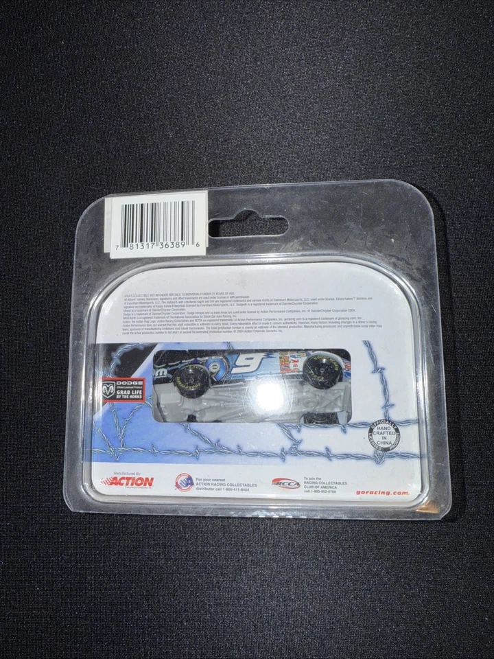 #9 2005 Cargador Mopar Kasey Kahne 1:64 Acción Neumáticos de goma Foto 4 de 4