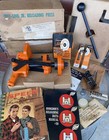 Vintage Lyman Tru Line Jr Reloading Press Dies Punch Ammo Books Original Box Nos
