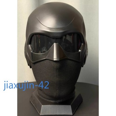 The Boys Noir Cosplay Helmet 3D Print Matte Black Face Shield Mask Halloween NEW