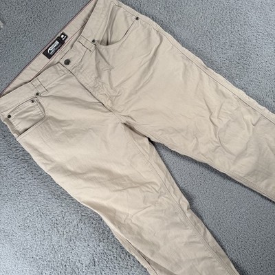 Mountain Khakis Larimer Pants Mens 38x34 Beige Five Pocket Performance stretch