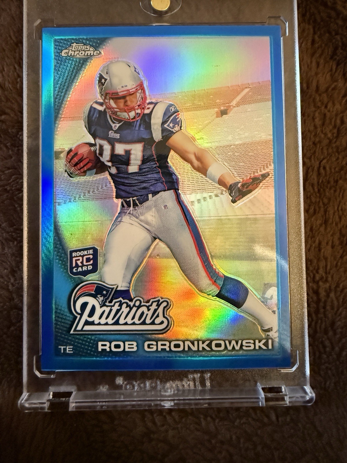 2010 Topps Chrome - Rob Gronkowski #C112 Blue Refractor /199 Rookie RC Raw Rare