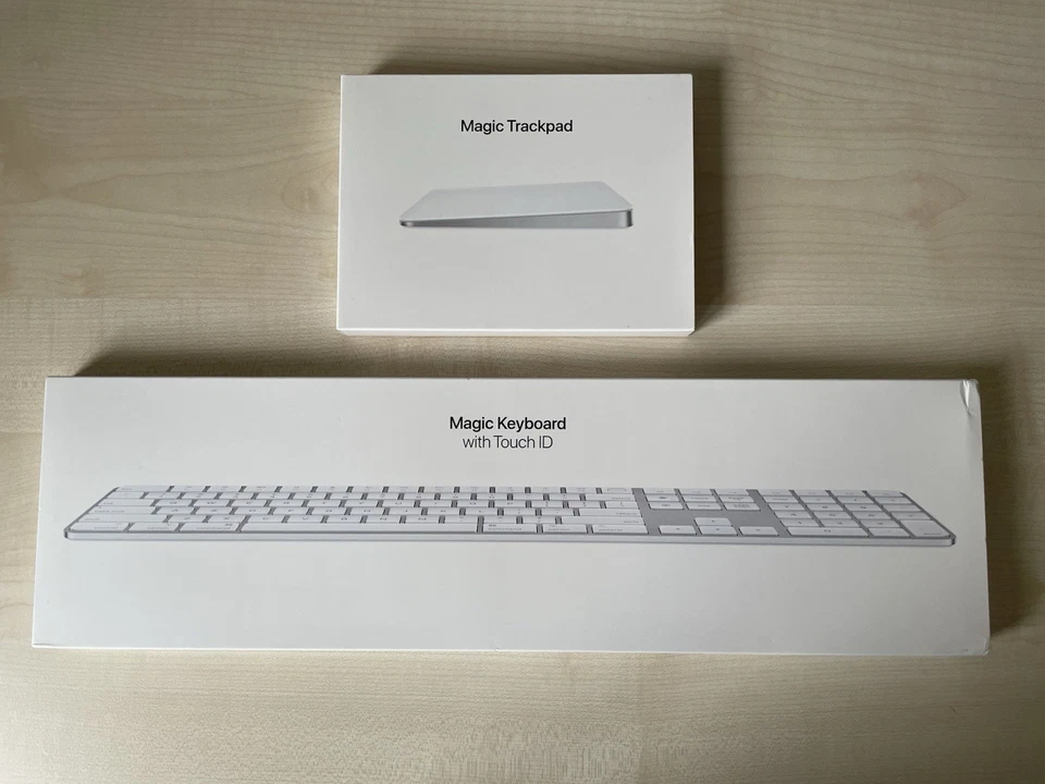 Apple Magic Keyboard Touch ID und Ziffernblock deutsch und Magic Trackpad in OVP